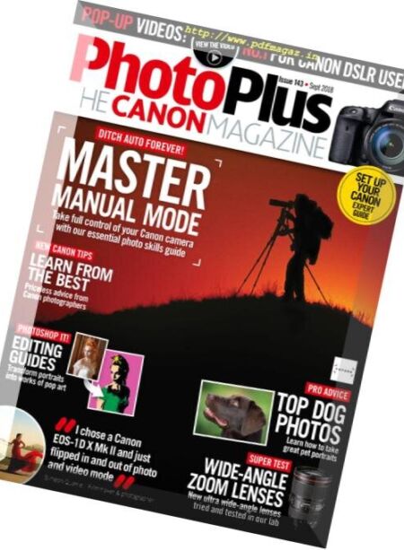 PhotoPlus. The Canon Magazine – September 2018 Cover