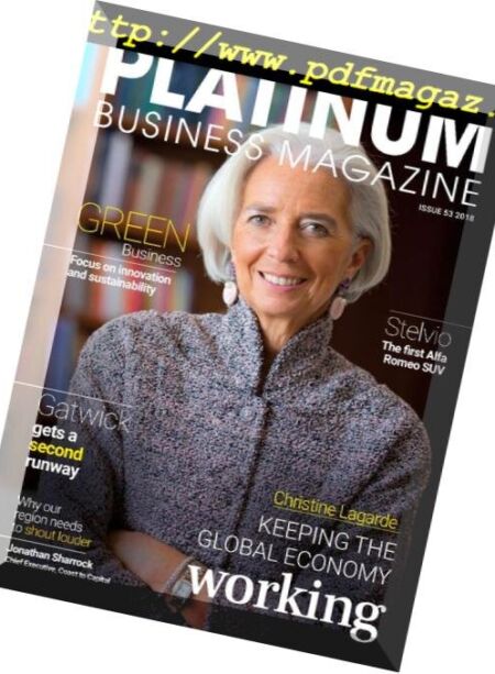 Platinum Business Magazine – Issue 53, 2018 Cover