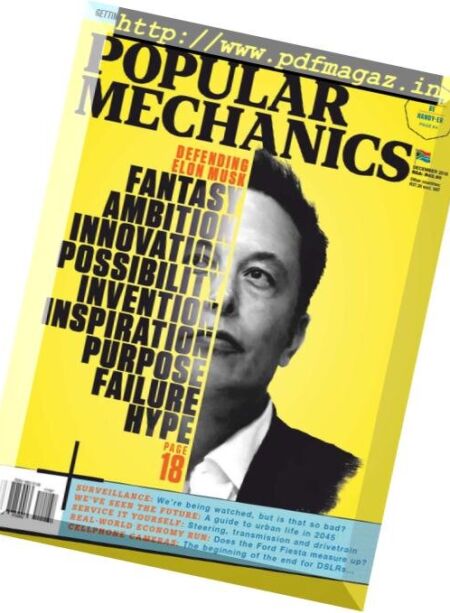 Popular Mechanics South Africa – December 2018 Cover
