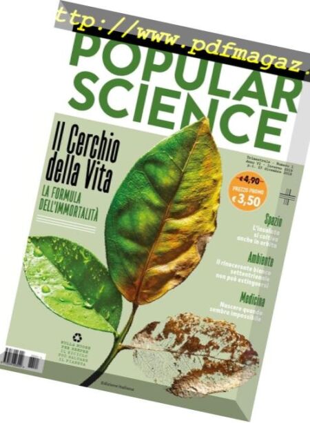 Popular Science Italia – Inverno 2019 Cover