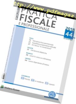 Pratica Fiscale e Professionale – 26 Novembre 2018