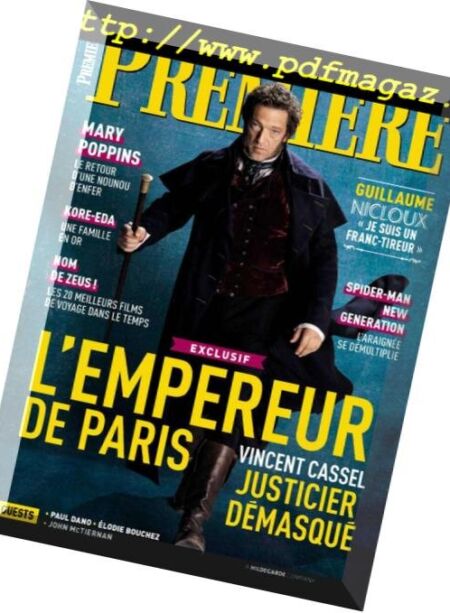 Premiere – Decembre 2018 Cover