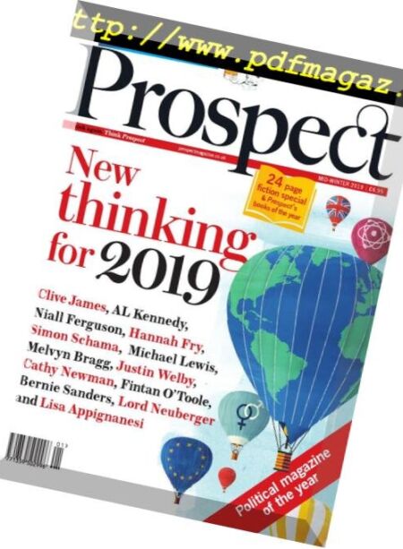 Prospect Magazine – January 2019 Cover