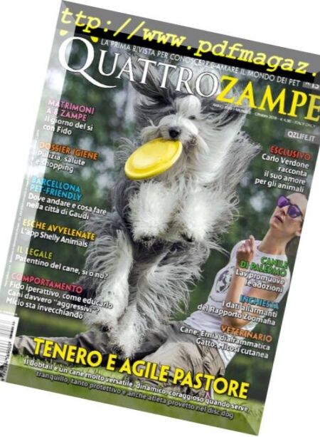 QuattroZampe – Ottobre 2018 Cover