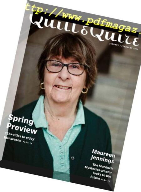 Quill & Quire – January 2019 Cover