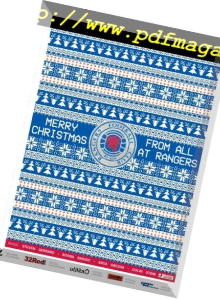 Rangers Football Club Matchday Programme – 26 December 2018 Cover