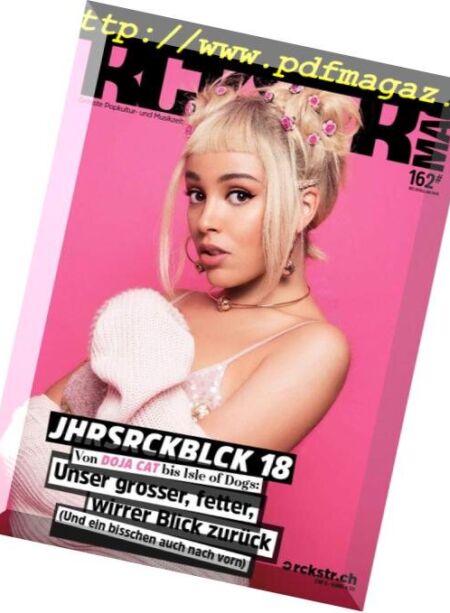 RCKSTR Magazine – Dezember 2018-Januar 2019 Cover