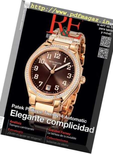R&E Relojes & Estilograficas – noviembre 2018 Cover