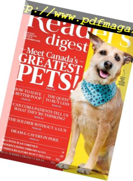 Reader’s Digest Canada – November 2018 Cover