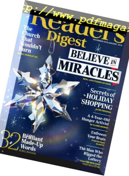 Reader’s Digest USA – December 2018 Cover
