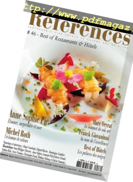 References Hoteliers Restaurateurs – N 46, 2018 Cover