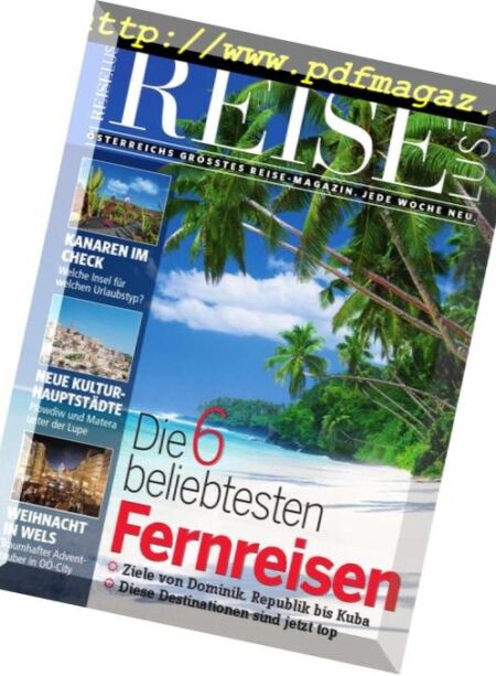 ReiseLust – 20 November 2018 Cover