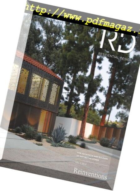 Residential Design – VOL5, 2018 Cover