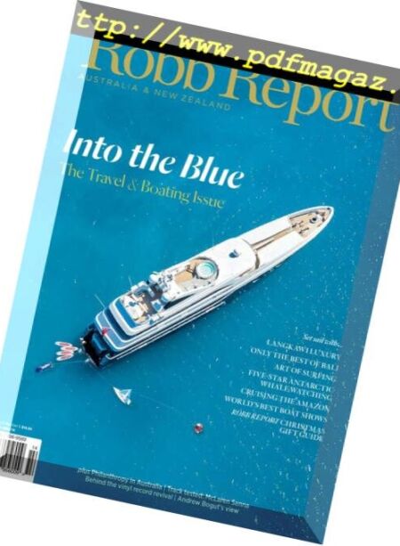 Robb Report Australia – December 2018 Cover