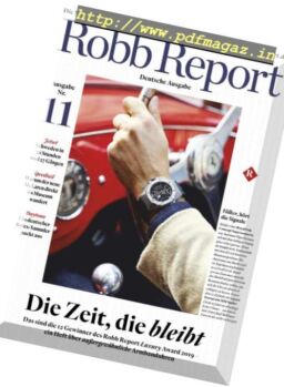 Robb Report Germany – Dezember 2018