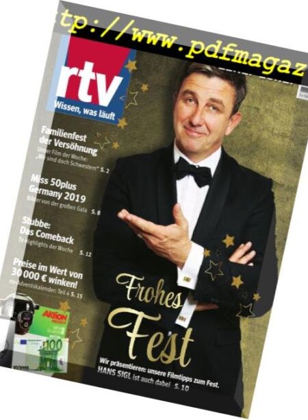 RTV-Programm – 22 Dezember 2018 Cover