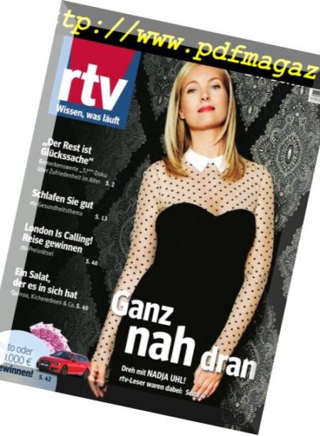 RTV-Programm – 24 November 2018 Cover