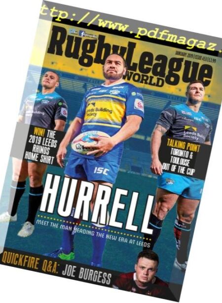 Rugby League World – January 2019 Cover