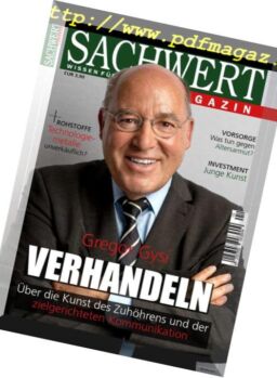 Sachwert Magazin – Dezember 2018