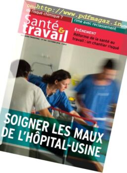 Sante & Travail – Octobre 2018