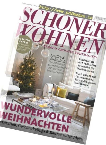 SchOner Wohnen – Dezember 2018 Cover