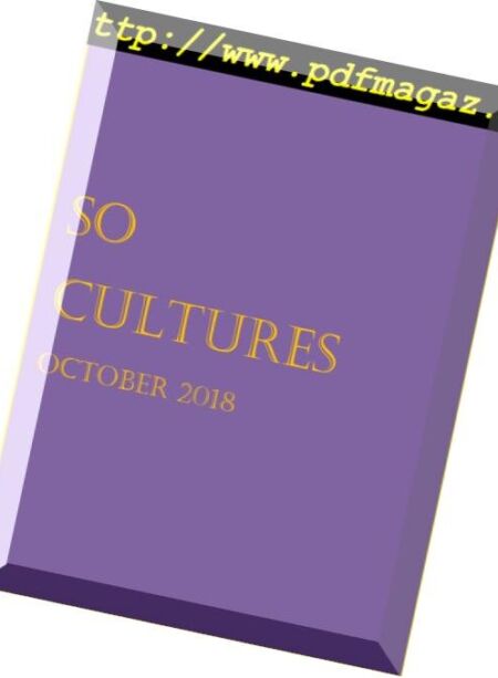 So Cultures – October 2018 Cover