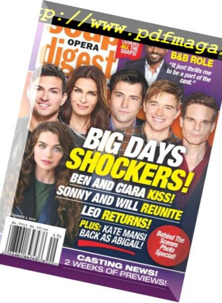 Soap Opera Digest – December 03, 2018 Cover