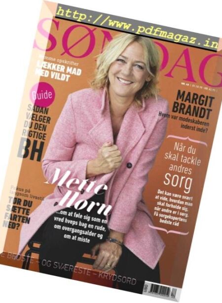 Sondag – 01 oktober 2018 Cover