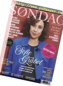 Sondag – 03 december 2018