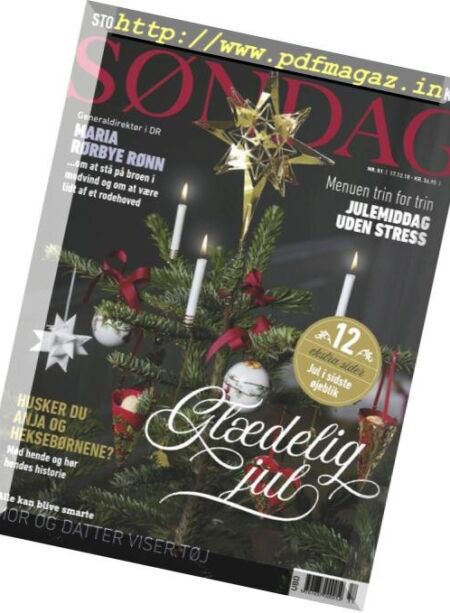 Sondag – 17 december 2018 Cover