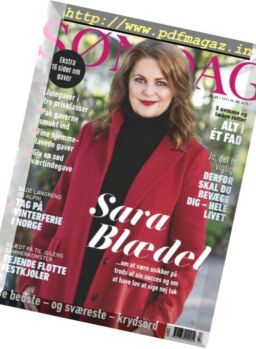 Sondag – 19 november 2018