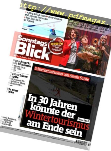 SonntagsBlick – 16 Dezember 2018 Cover