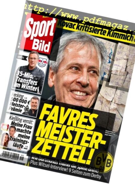 Sport Bild – 05 Dezember 2018 Cover