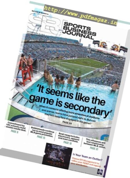 SportsBusiness Journal – 10 December 2018 Cover