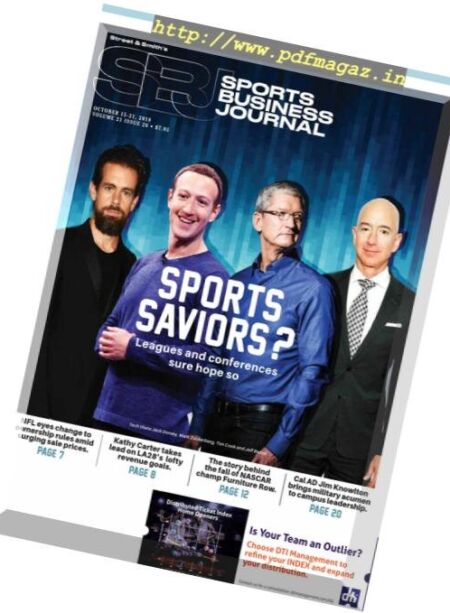 SportsBusiness Journal – 15 October 2018 Cover
