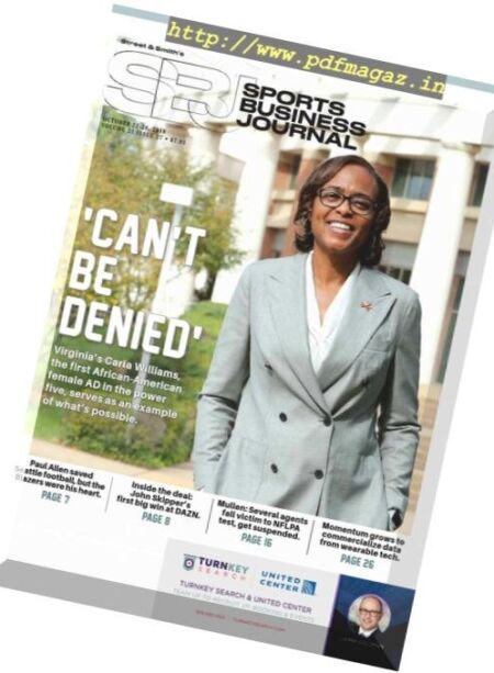 SportsBusiness Journal – 22 October 2018 Cover