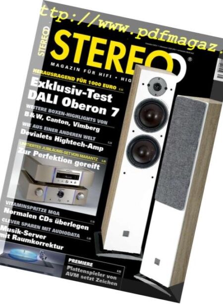 Stereo – November 2018 Cover