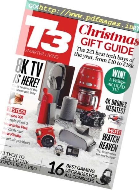 T3 UK – December 2018 Cover