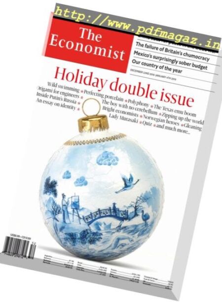 The Economist USA – December 22, 2018 Cover
