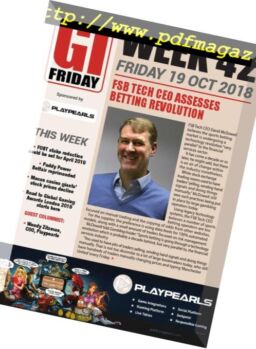 The Gambling Insider Friday – 18 October 2018