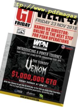 The Gambling Insider Friday – 22 November 2018