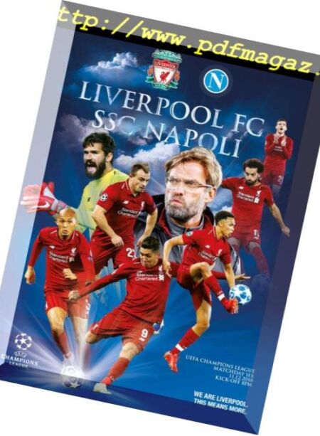 This is Anfield – Liverpool FC Programmes – 11 December 2018 Cover