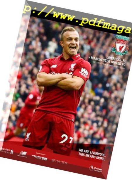 This is Anfield – Liverpool FC Programmes – 16 December 2018 Cover