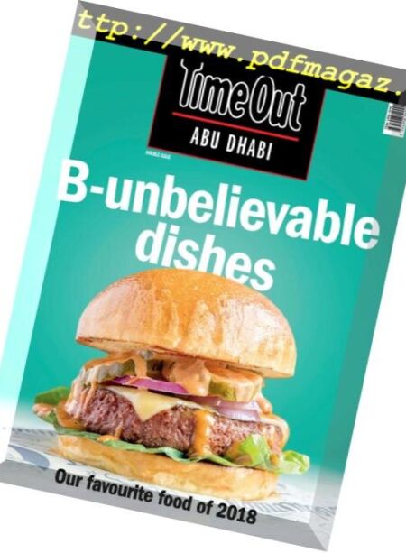 TimeOut Abu Dhabi – December 31, 2018 Cover