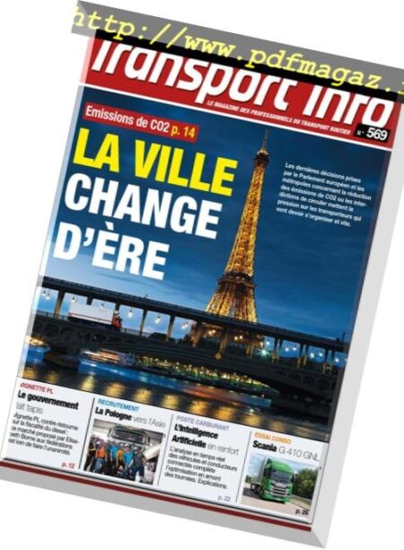 Transport Info – 26 octobre 2018 Cover