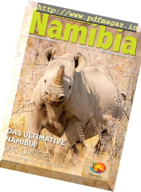 Travel News Namibia – Deutsche 2019 Cover