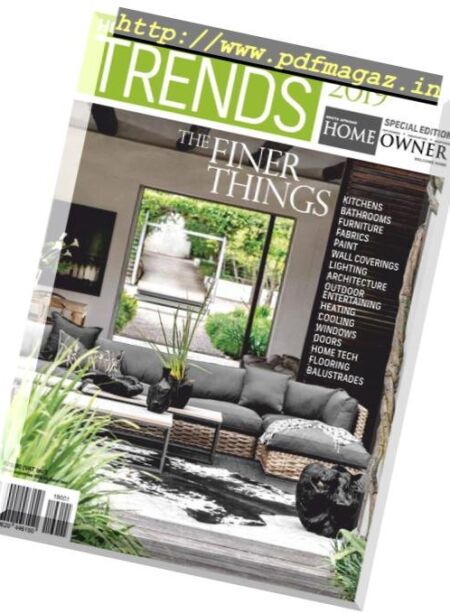 Trends SA Home Owner Special Edition – December 2018 Cover