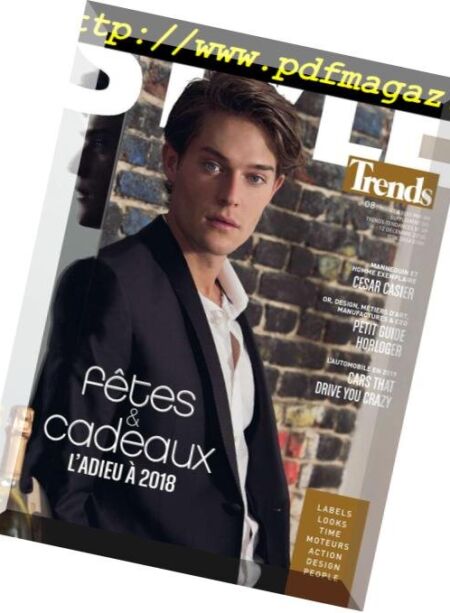 Trends Style – 6 Decembre 2018 Cover
