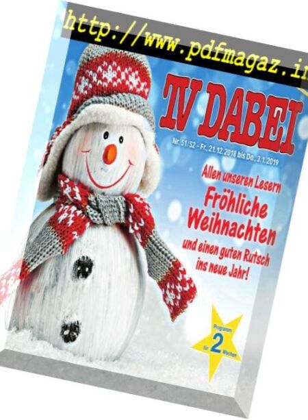 TV Dabei – 19 Dezember 2018 Cover
