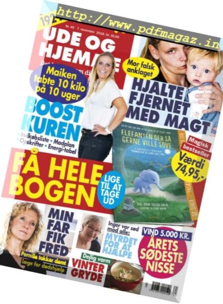 Ude og Hjemme – 01 november 2018 Cover